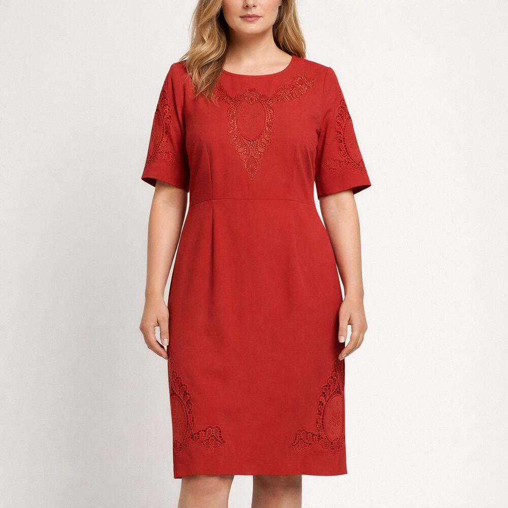Robert Graham Amadea embroidered dress Size 10